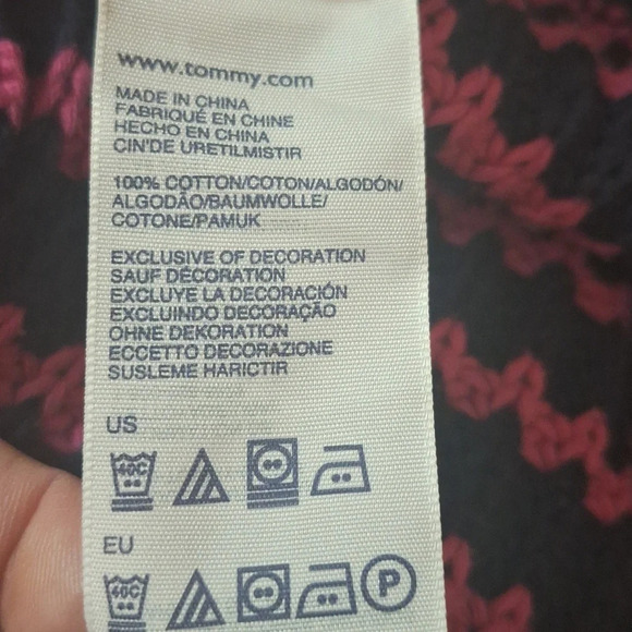 Tommy Hilfiger cotton chuncky knit Y2K stripped crew neck sweater SZ S - Picture 6 of 6